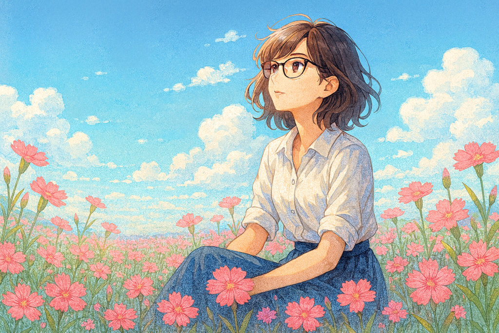 自己紹介空見上げ