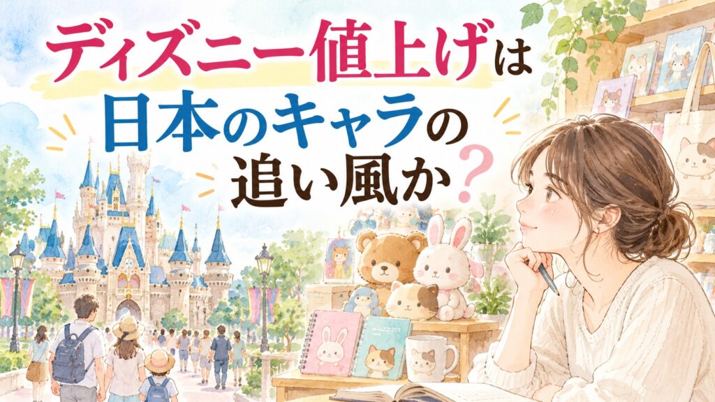 ディズニー値上げは日本のキャラの追い風か